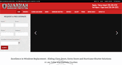 Desktop Screenshot of guardianhurricaneprotection.com